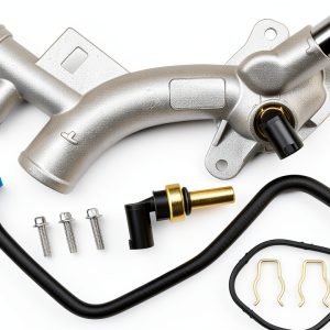Aluminum Water Outlet AUTOBABA Thermostat Part-0