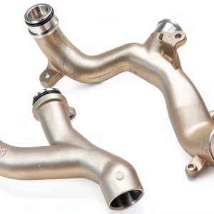 X AUTOHAUX Aluminum Engine Thermostat Water Outlet-0