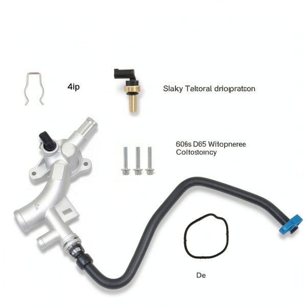 Aluminum Water Outlet AUTOBABA Thermostat Part-3