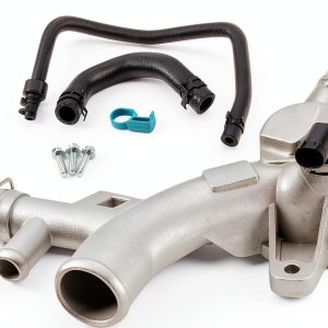 AULINK Aluminum Engine Coolant Thermostat Water Outlet-0