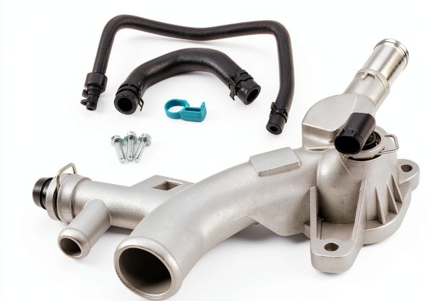 AULINK Aluminum Engine Coolant Thermostat Water Outlet-0