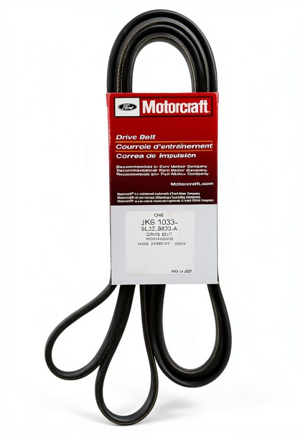 Motorcraft Drive Belt JK61033 Machined Exterior Auto Replacement Belt-0