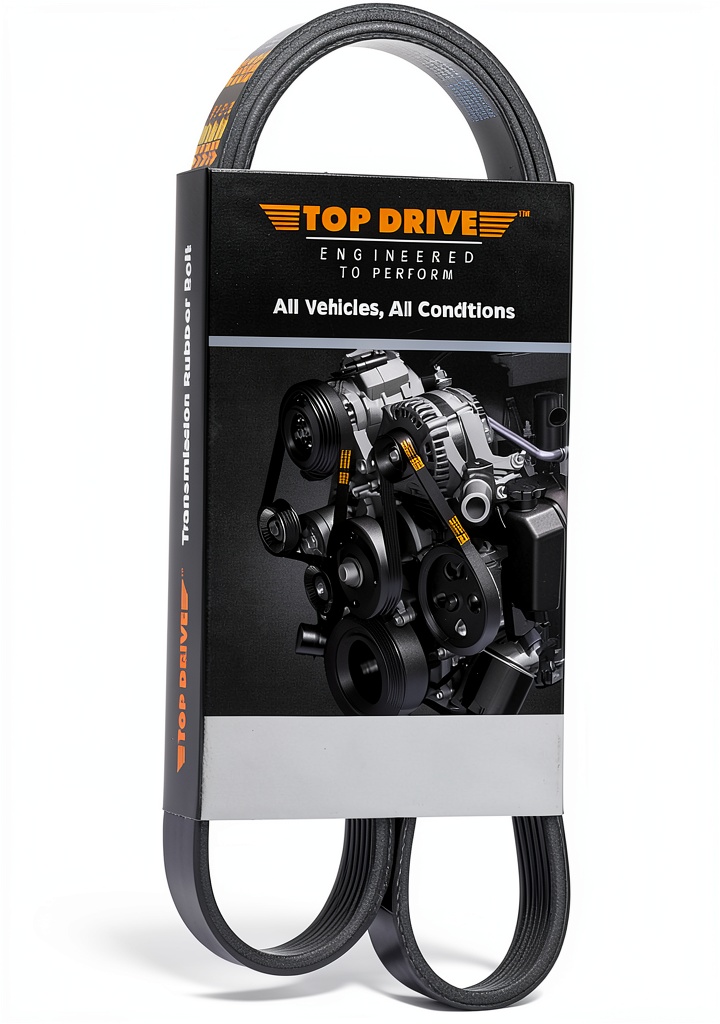 Installing Top Drive 6PK2360 EPDM serpentine belt on a wooden garage bench