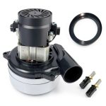 Upgraded 116472-13, 116472-00 120V Vacuum Motor, 2 Stage/ 112CFM / 1300W / 120V / 5.7 Inch, Includes Motor Gasket/2 Additional Pair, Replacement for Beam Vacuflo AirVac AstroVac Central Vacuum-0