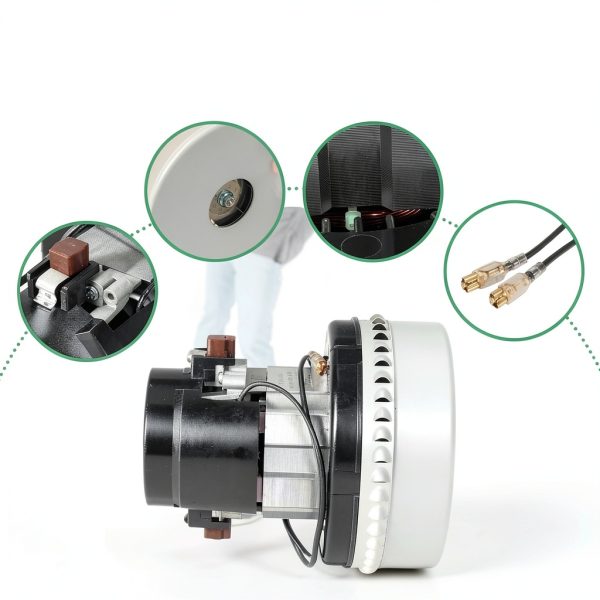 120V 2-Stage Vacuum Motor by Rendrox for Commercial Cleaners-5