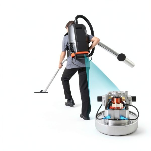 834036 120V Vacuum Motor Replacement - High Power Strong Suction, Quiet Operation, Durable - Fits Backpack Vacuums Pro 6, Pro 10, FS 6 - Direct Replaces 834099 836099 - Easy to Install-5