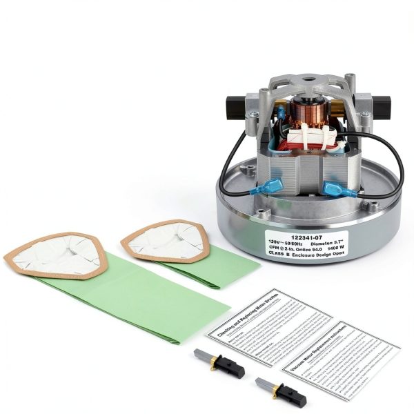 834036 120V Vacuum Motor Replacement - High Power Strong Suction, Quiet Operation, Durable - Fits Backpack Vacuums Pro 6, Pro 10, FS 6 - Direct Replaces 834099 836099 - Easy to Install-3